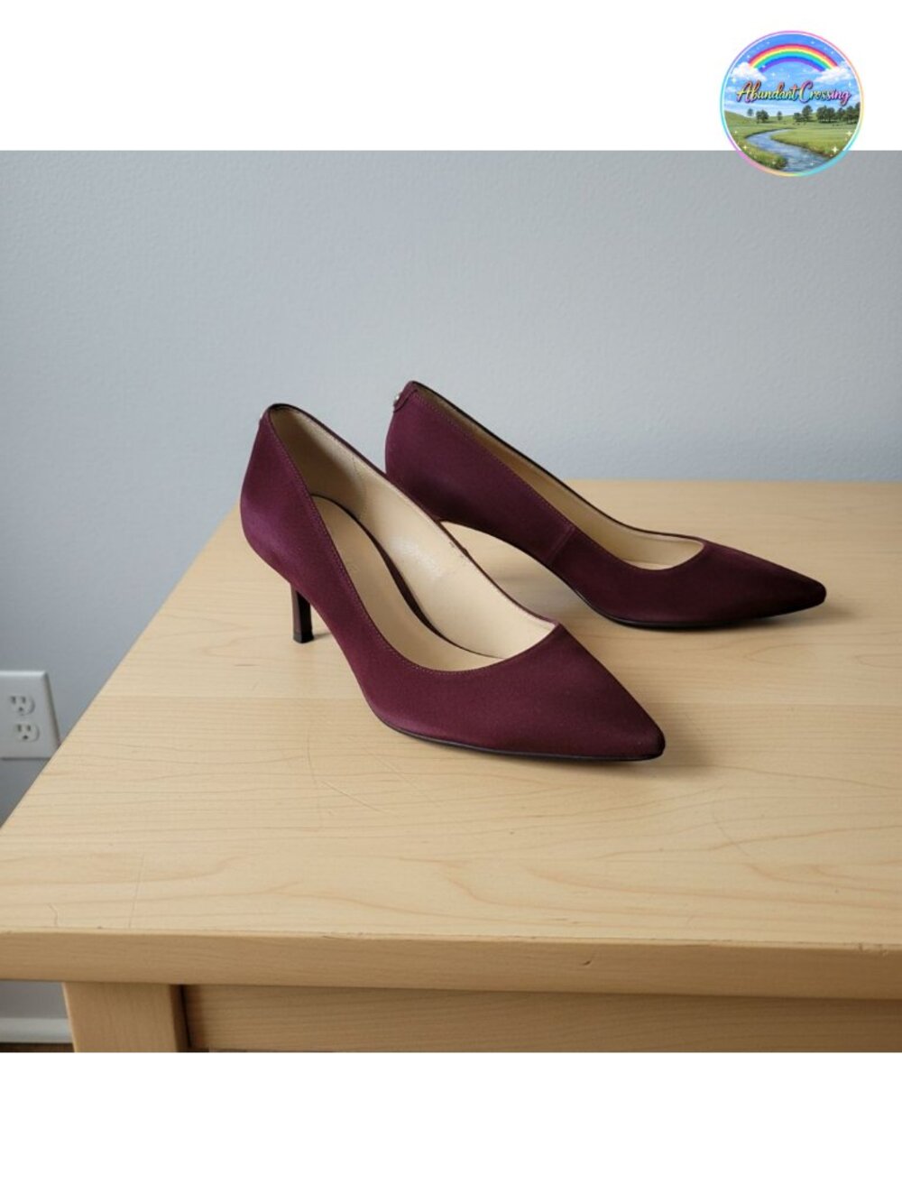 Nine West Kuna 9x9 Pointed Toe Suede Pump Kitten Heel